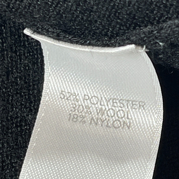 J.Jill Cardigan Women XS Black Wool Blend Long Sleeve 2-Button Front Pockets - Picture 4 of 9